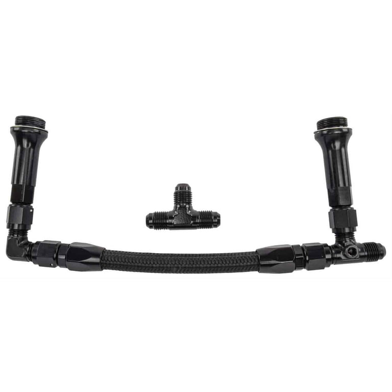 JEGS 15610 Dual Feed Fuel Line (Fuel Log) Kit for Holley 4150