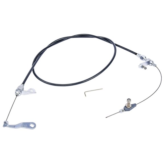 JEGS Transmission Kickdown Cable Kit [Ford C4, Black]