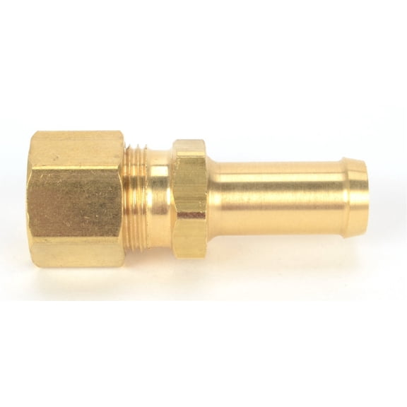 JEGS Captive Nut Adapter Fitting 3/8" Hard Line x 3/8" Hose Barb