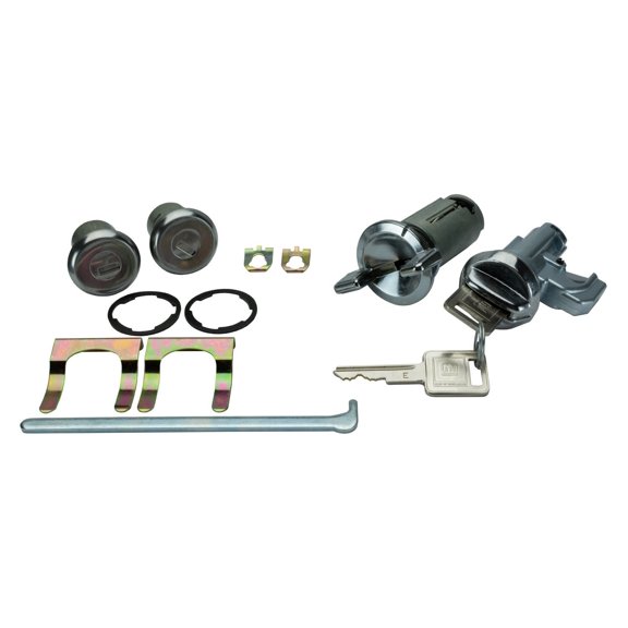 JEGS Ignition, Door & Glovebox Lock Set for 1970-1976 Chevrolet Chevelle, El Camino [Square Style GM Keys]