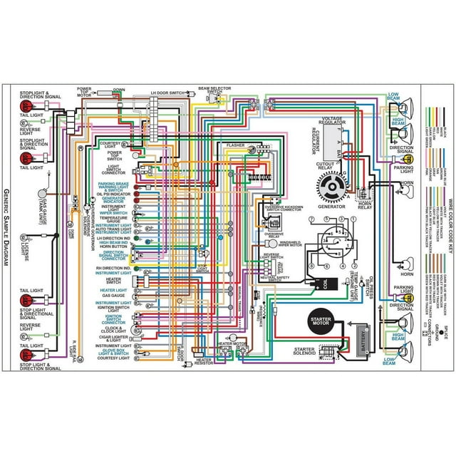 JEGS 19594 Wiring Diagram 1969 Plymouth Belvedere GTX Road Runner