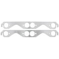 thumbnail image 1 of JEGS 212056 Aluminum Exhaust Manifold Gaskets Small Block Chevy 1.5 Round Ports, 1 of 6