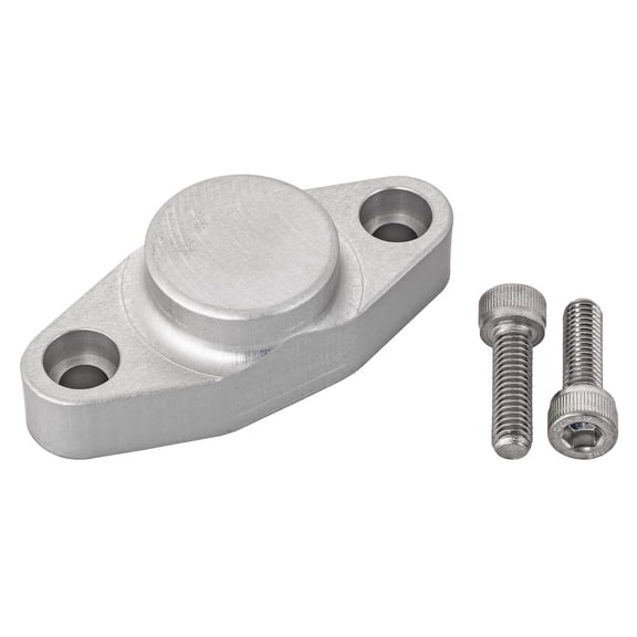 JEGS Billet Oil Cooler Block-Off Fits GM LS Oil Pans