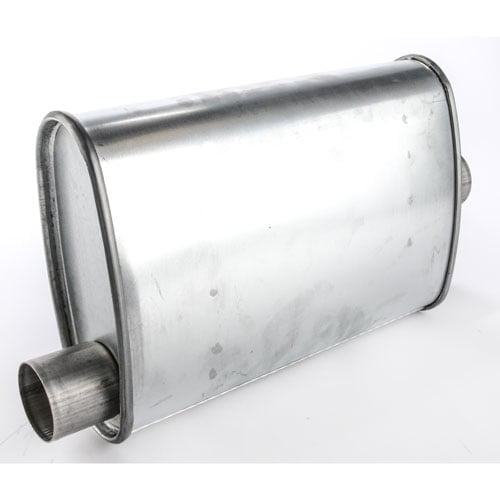 JEGS 300000 Turbo Muffler 2 1/4 in. Offset/Centered Reversible 4 in