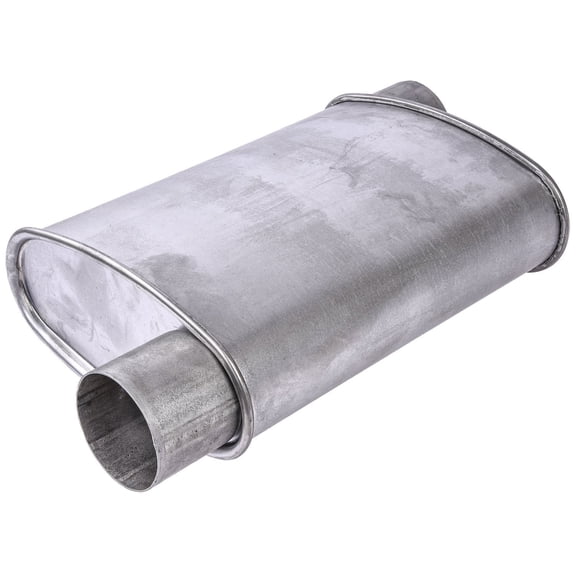 JEGS 300022 Turbo Muffler 3 in. Offset/Offset - Reversible 4 in. H x 9 in. W x 1