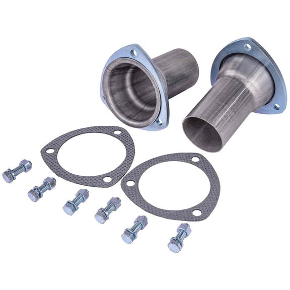 JEGS 30006 Steel Reducers without O2 Fittings 3 1/2 Collector to 2 1/2 in. O.D.
