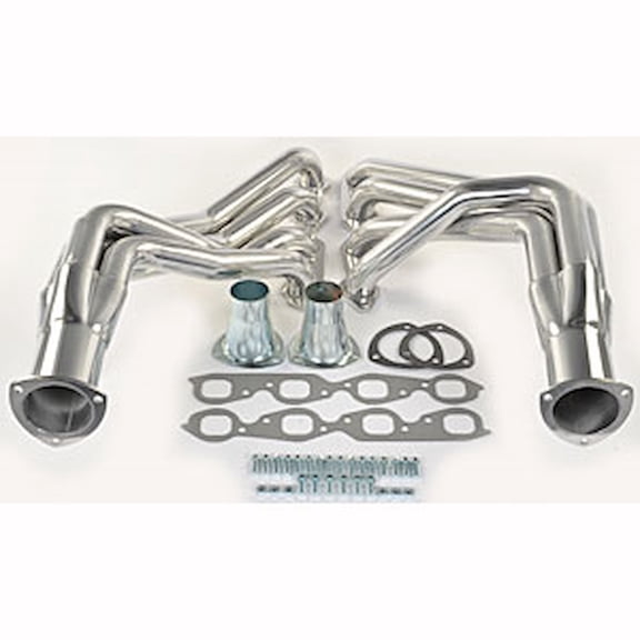JEGS 300101 Metallic Ceramic Coated Long Tube Headers 1965-1974 Big Block Chevy