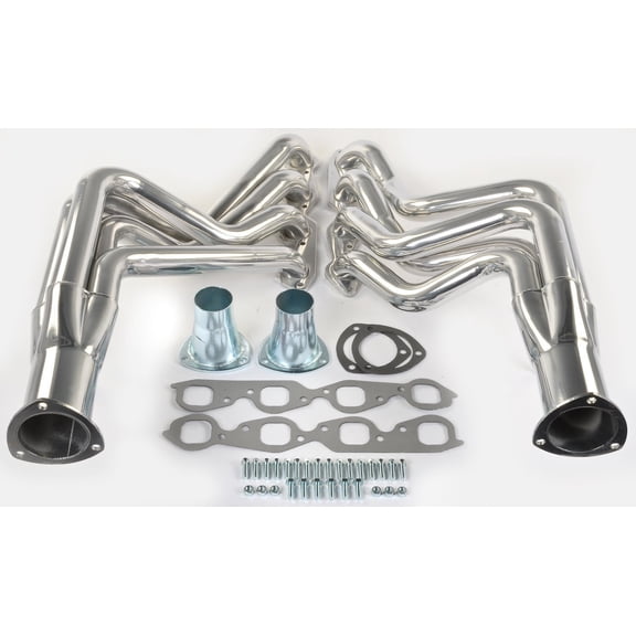 JEGS 300103 Metallic Ceramic Coated Long Tube Headers 1968-1974 Big Block Chevy