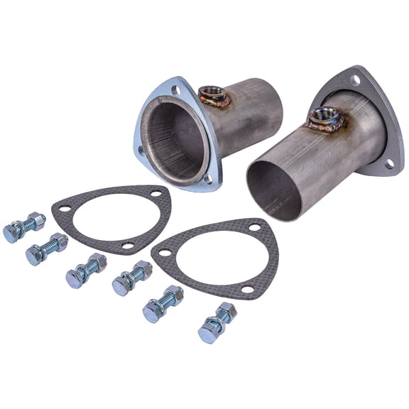 JEGS Steel Reducers with O2 Fittings [3 in. Collector to 2 1/2 in. O.D.]