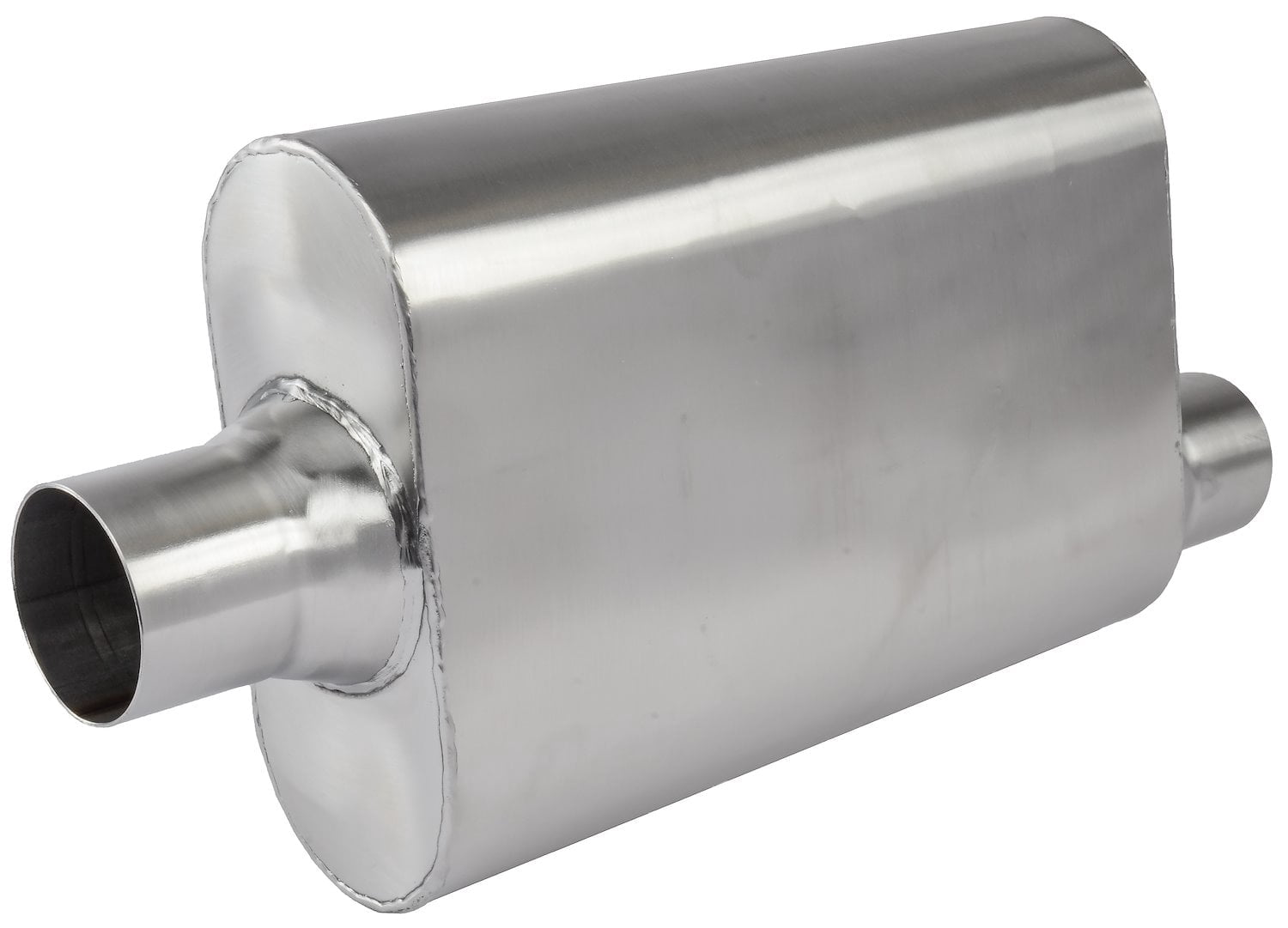 JEGS 30257 - Chambered Deep-Tone Muffler 2.500 in. Offset Inlet ...