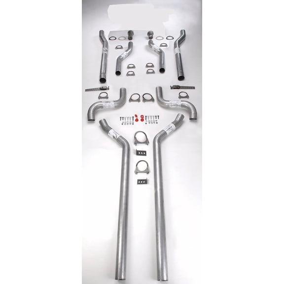 JEGS 30501 Header-Back Dual 2-1/2 Exhaust Kit A-Body 1967-1974 Dodge Dart/Demon
