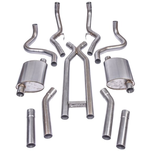 JEGS 30583 Header-Back Dual 2-1/2 in. Exhaust Kit 1970-1981 Chevy Camaro 1970-81