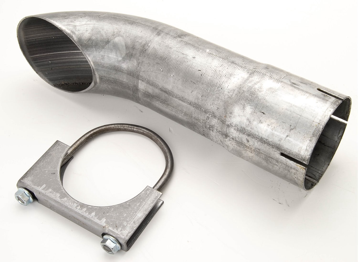 JEGS 30644 Exhaust Turndown 3.5 ID x 13.5 L Aluminized Steel 1/pkg ...
