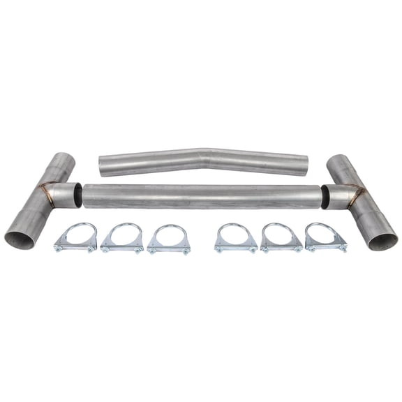 JEGS Universal H-Pipe Exhaust Kit [2.500 in Diameter]