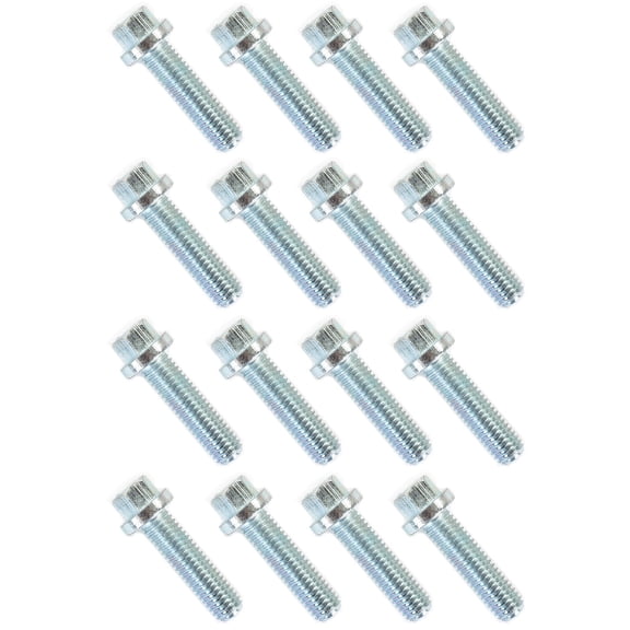 JEGS M8 x 1.25 Header Bolt Kit, Hex Head, 30mm Long for Ford Modular and Chevy LS Engines