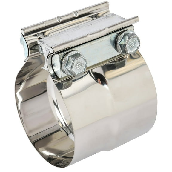 JEGS Preformed Exhaust Lap Joint Band Clamp for I.D. O.D. Slip Fit Connection [Fits 3 in. O.D. Pipe]