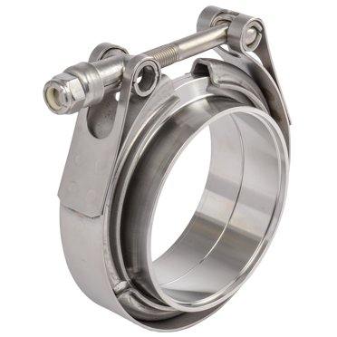 PG POWERGO MOTORSPORT 2.5" V-Band Clamp + Flanges Kit – 304 Stainless Steel – 64mm Exhaust