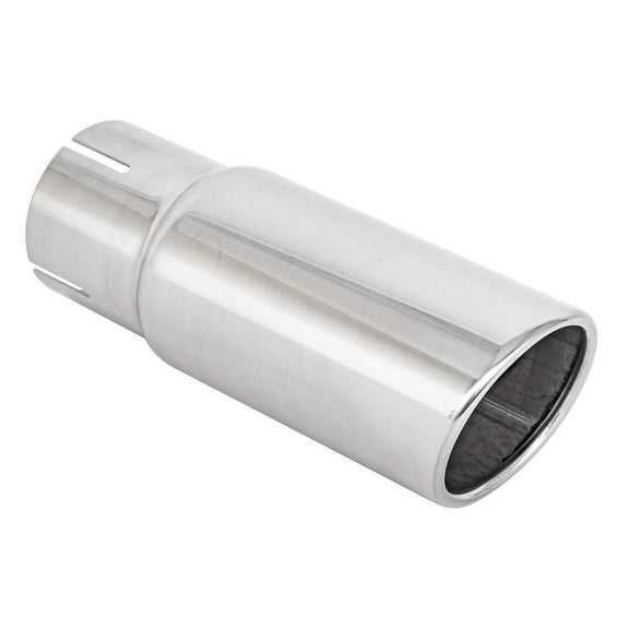 JEGS 30941 Stainless Exhaust Tip Overall Length: 8 in. Inlet I.D.: 2.500 in. Out