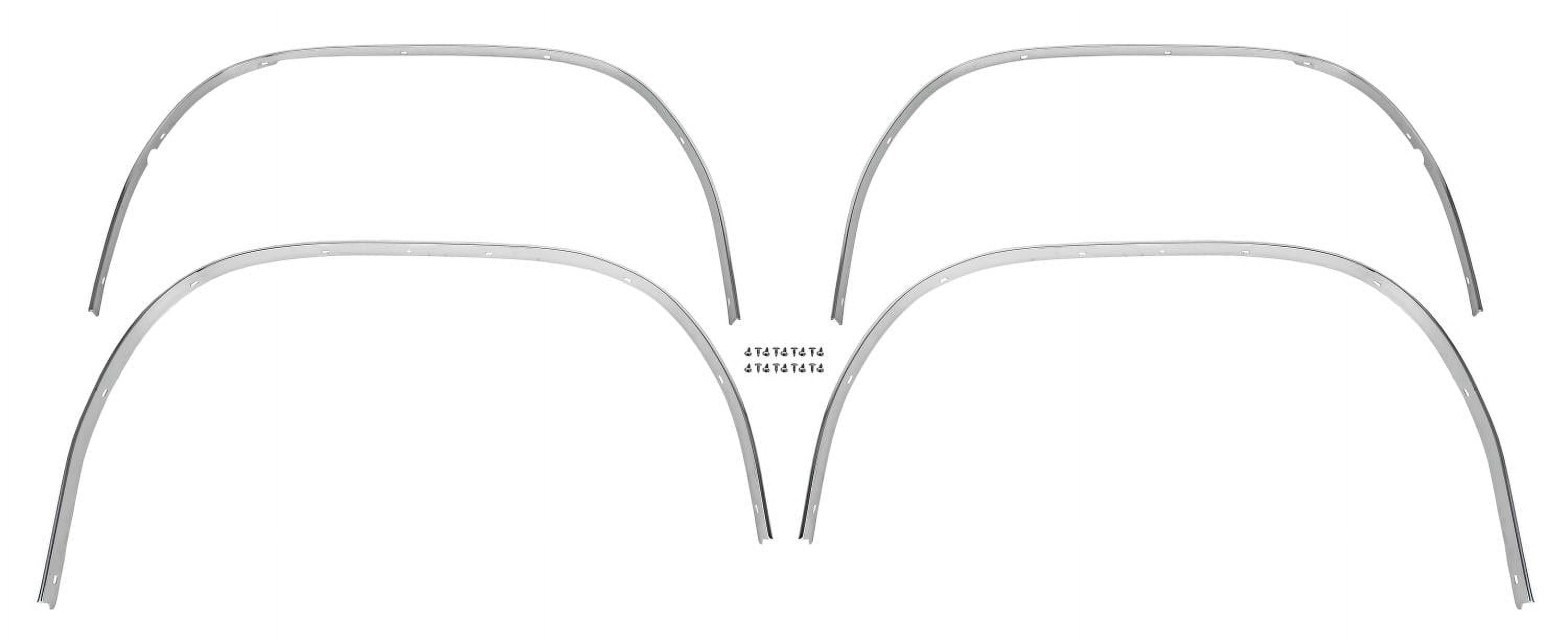 JEGS 4Piece Wheel Well Opening Molding Kit for 1969 Chevrolet Camaro