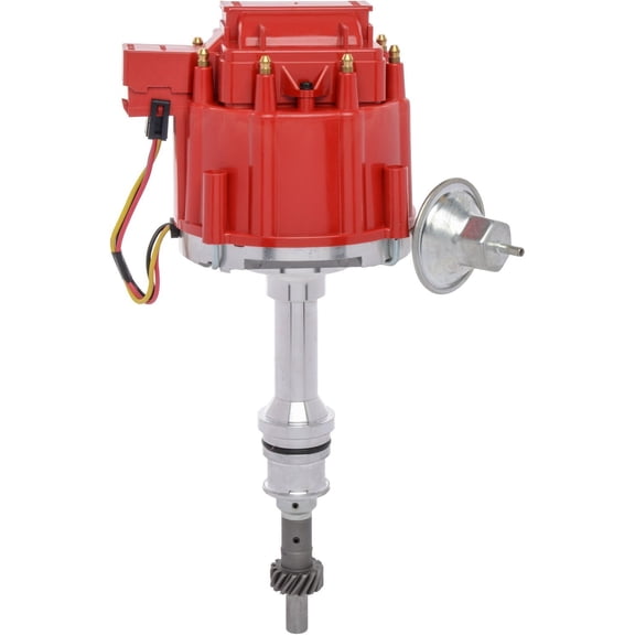 JEGS HEI Distributor for Ford Small Block 351W V8 Engine [Red Cap]