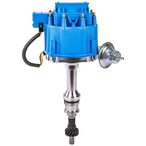 JEGS HEI Distributor for Ford 351C/351M/400M V8 & Ford Big Block 429/460 V8 Engines [Blue Cap]