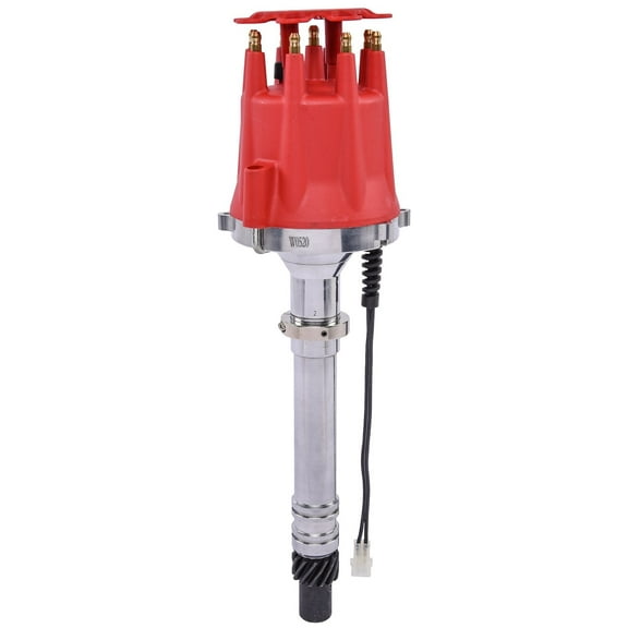 JEGS SSR-II Pro Series Distributor, w/Adjustable Slip Collar for Chevy Small Block and Big Block V8 Engines [Red Cap]