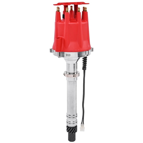 JEGS SSR-II Pro Series Distributor, w/Adjustable Slip Collar for Chevy Small Block and Big Block V8 Engines [Red Cap]