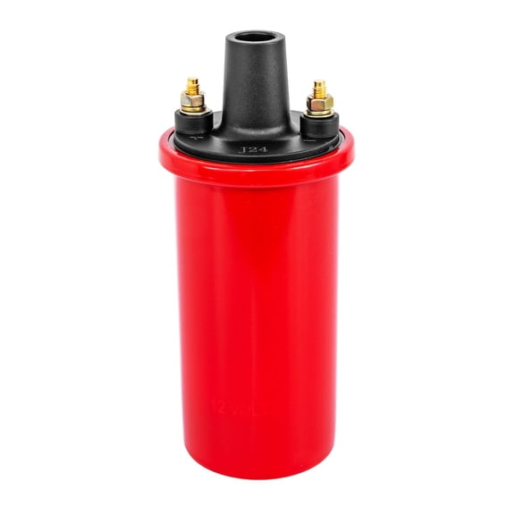 JEGS High-Energy Ignition Coil for Breaker Points/Non-CD Electronic Ignition Systems [Red]