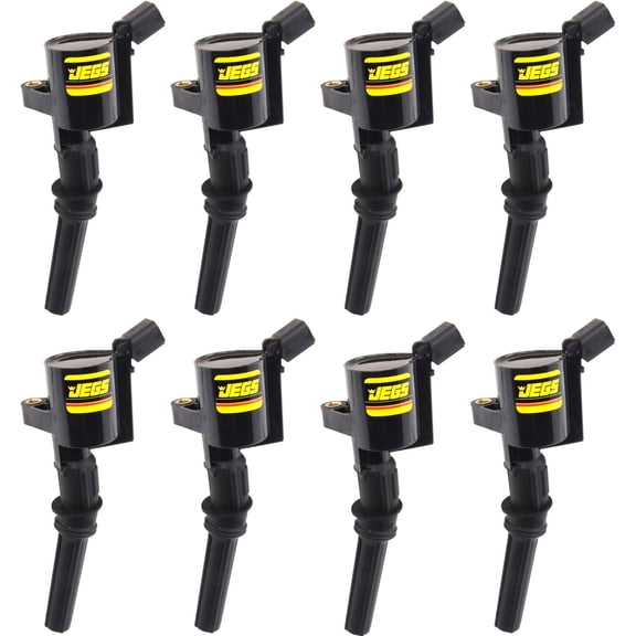 JEGS Coil on Plug Ignition Coils for 1997-2009 Ford 4.6L/5.4L/6.8L 2V SOHC Modular V8 Engines [Set of 8]