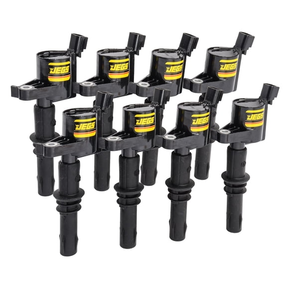 JEGS Coil on Plug Ignition Coils for 2005-2008 Ford 4.6L/5.4L 3V SOHC Modular V8 Engines [Set of 8]