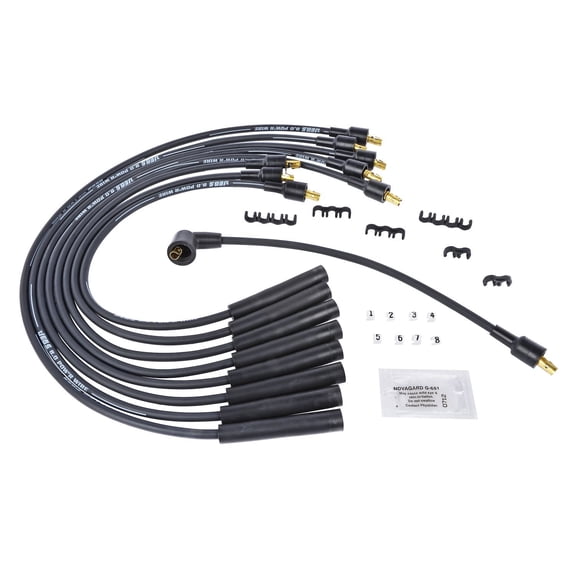 JEGS 8.0mm Black Pow'r Wires Small Block Mopar Car/Truck 318/340/360