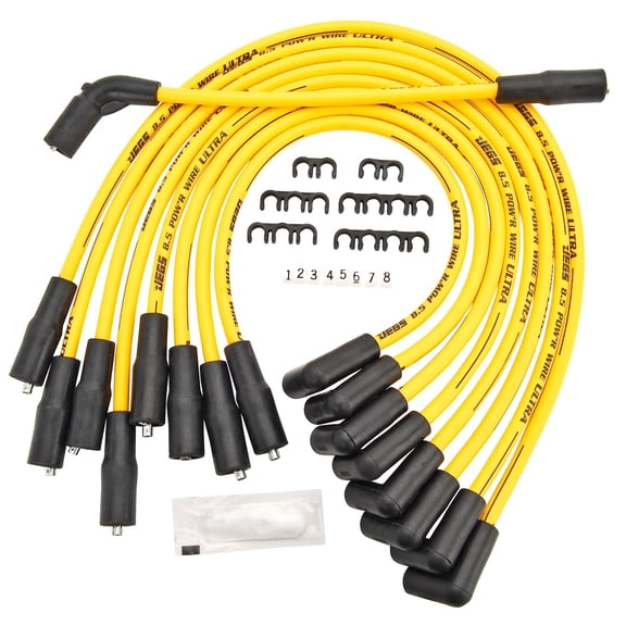 JEGS 8.5mm Yellow Ultra Pow'r Wires 1996-2000 GM Small Block Chevy Truck Vortec 5.7L