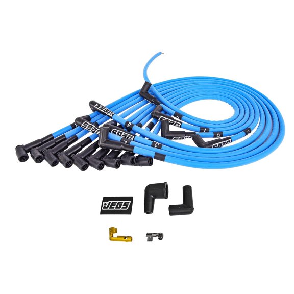 JEGS 40294 Hi-Temp Spark Plug Wire Set Fits Small Block Chevy 262-400 w/HEI Dist