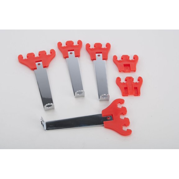 JEGS Spark Plug Wire Loom Kit Red