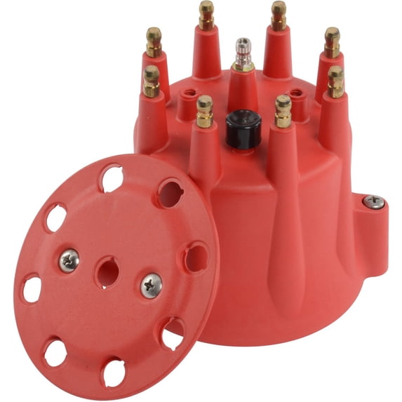 JEGS Distributor Cap with Wire Retainer 30% Glass Filler Polyester (PBT) for High-Dielectric Strength