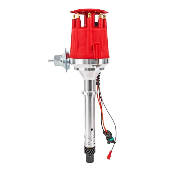 JEGS SSR-III Ready-to-Run (RTR) Pro-Series Distributor for Chevy Small Block and Big Block V8 Engines [Red Cap]