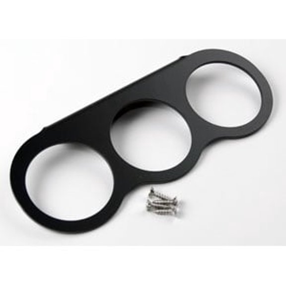 JEGS Aluminum Gauge Panel Black Powder Coat Finish