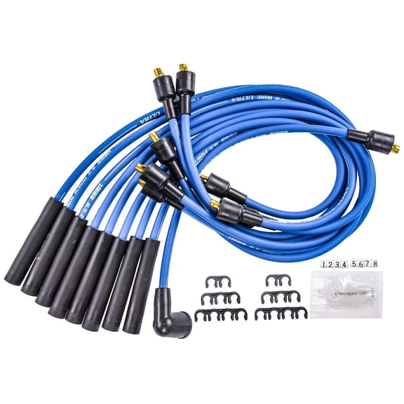 JEGS 412055 8.5mm Blue Ultra Pow r Wires Small Block Mopar 318 340 360 Car Truck