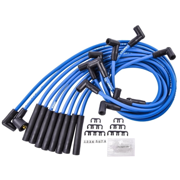 JEGS 8.5mm Blue Ultra Pow'r Wires for 1994-2000 Dodge Ram 5.2L, 5.9L