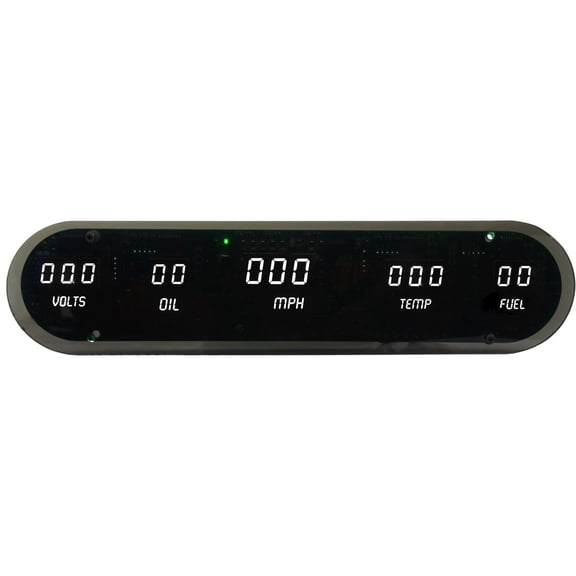 JEGS 41630 5-Gauge Panel LED Digital Without Speedometer Sending Unit Dimensions