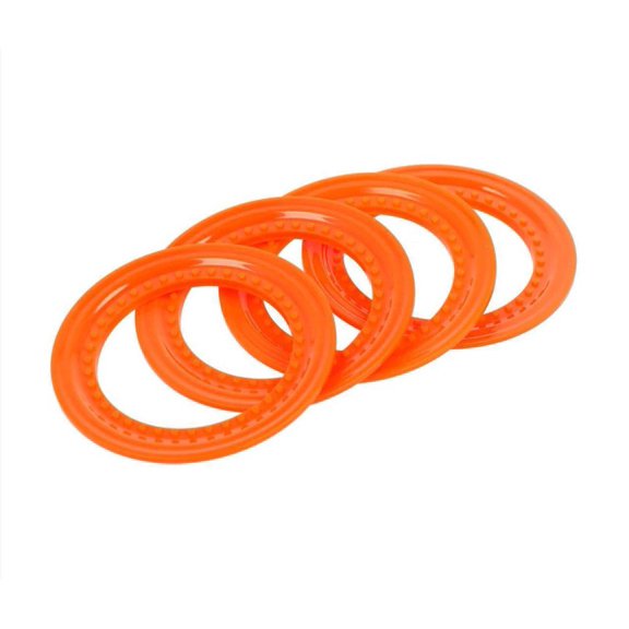 JEGS 44730 Beadlock Rings Fits Torch & Hooligan Monster Trucks Red Plastic Use C