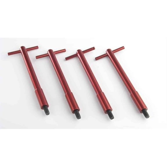 JEGS 50141 Valve Cover T-Bar Wing Nuts Red