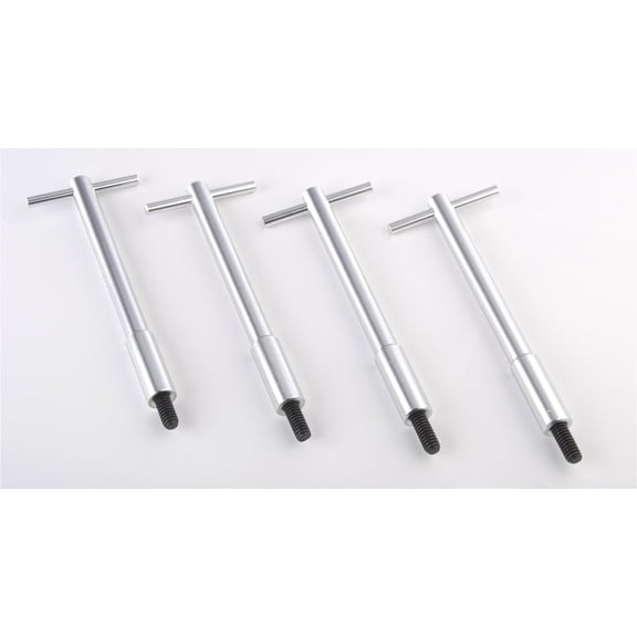 JEGS Valve Cover T-Bar Wing Nuts Silver
