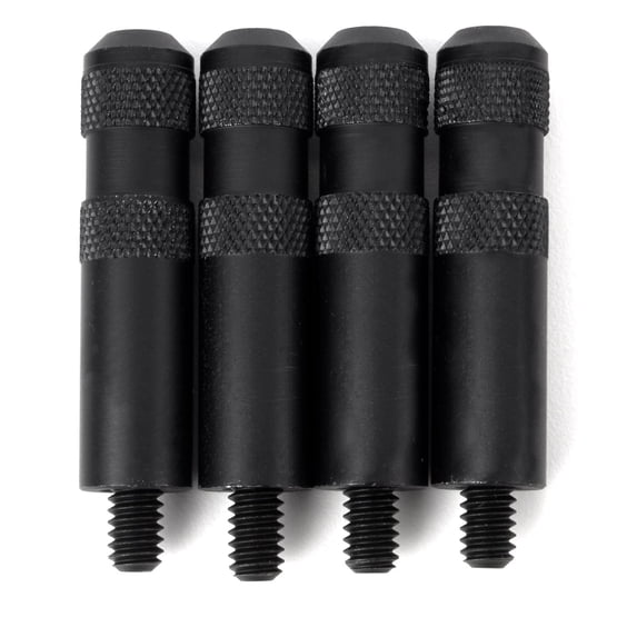 JEGS Aluminum Valve Cover Nuts Black Anodized