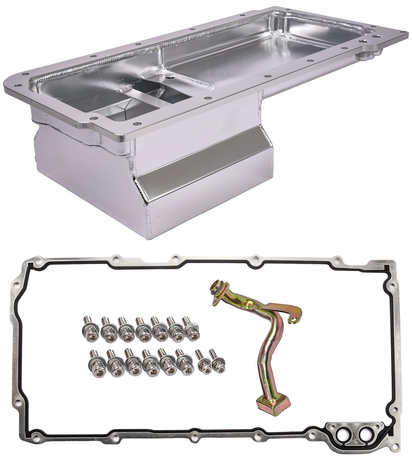 JEGS 50257 Street & Strip Engine Swap Oil Pan Fits GM LS Series Engines ...