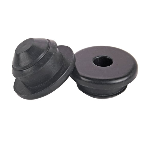 JEGS Valve Cover Grommet 0.470" ID and Plug 0.950" ID Kit with 3/8" Groove