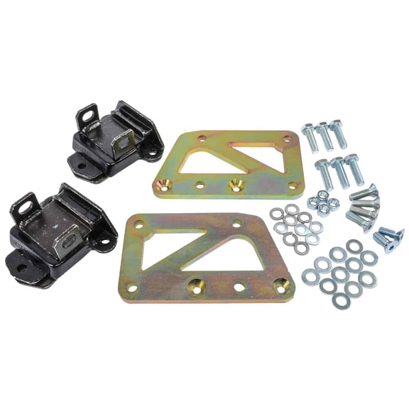 JEGS GM LS Engine to Small Block Chevy Chassis Swap Kit [Rubber Mounts]