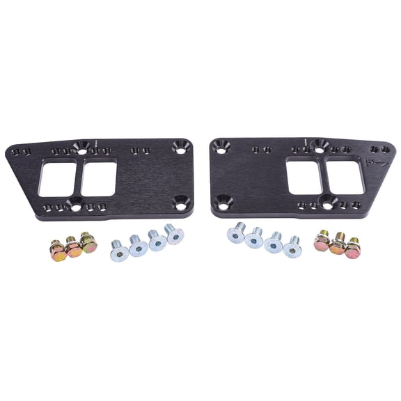 JEGS LS Engine Swap Motor-Mount Adapters Billet Aluminum [Adapts Chevy Motor-Mounts to LS-Series Engine]