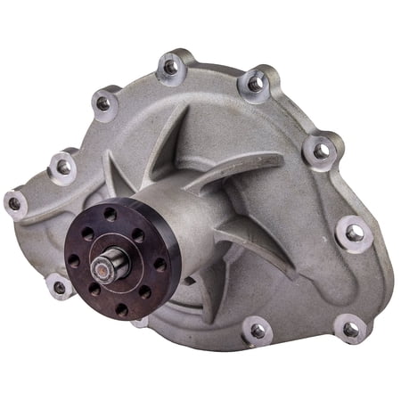 JEGS Premium High-Flow Aluminum Water Pump for 1969-1979 Pontiac 389-455 V8 [Natural]
