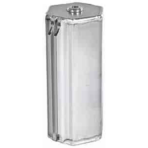 JEGS 51145 Coolant Overflow Tank/Catch Can Natural Finish Billet Aluminum 3/8 in